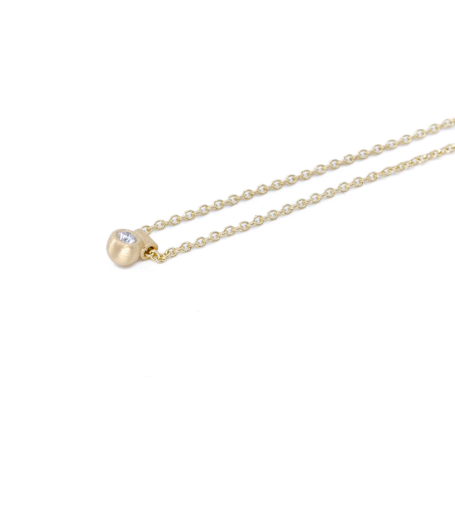 KUGEL DIAMANT KETTE 1.9