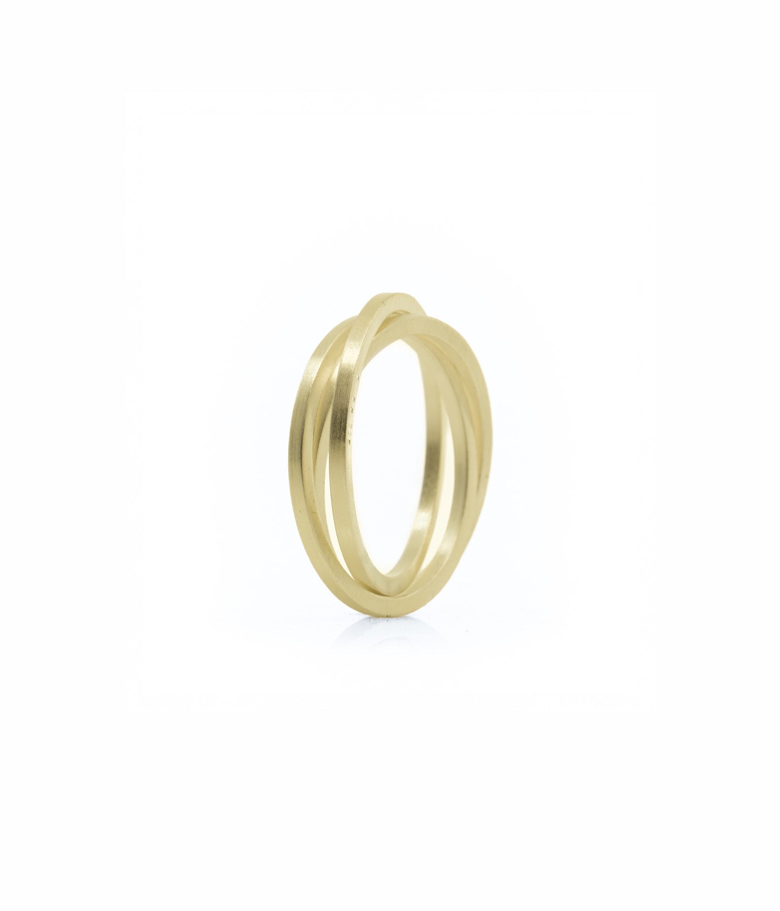 PLURAL TRIO RING ECKIG