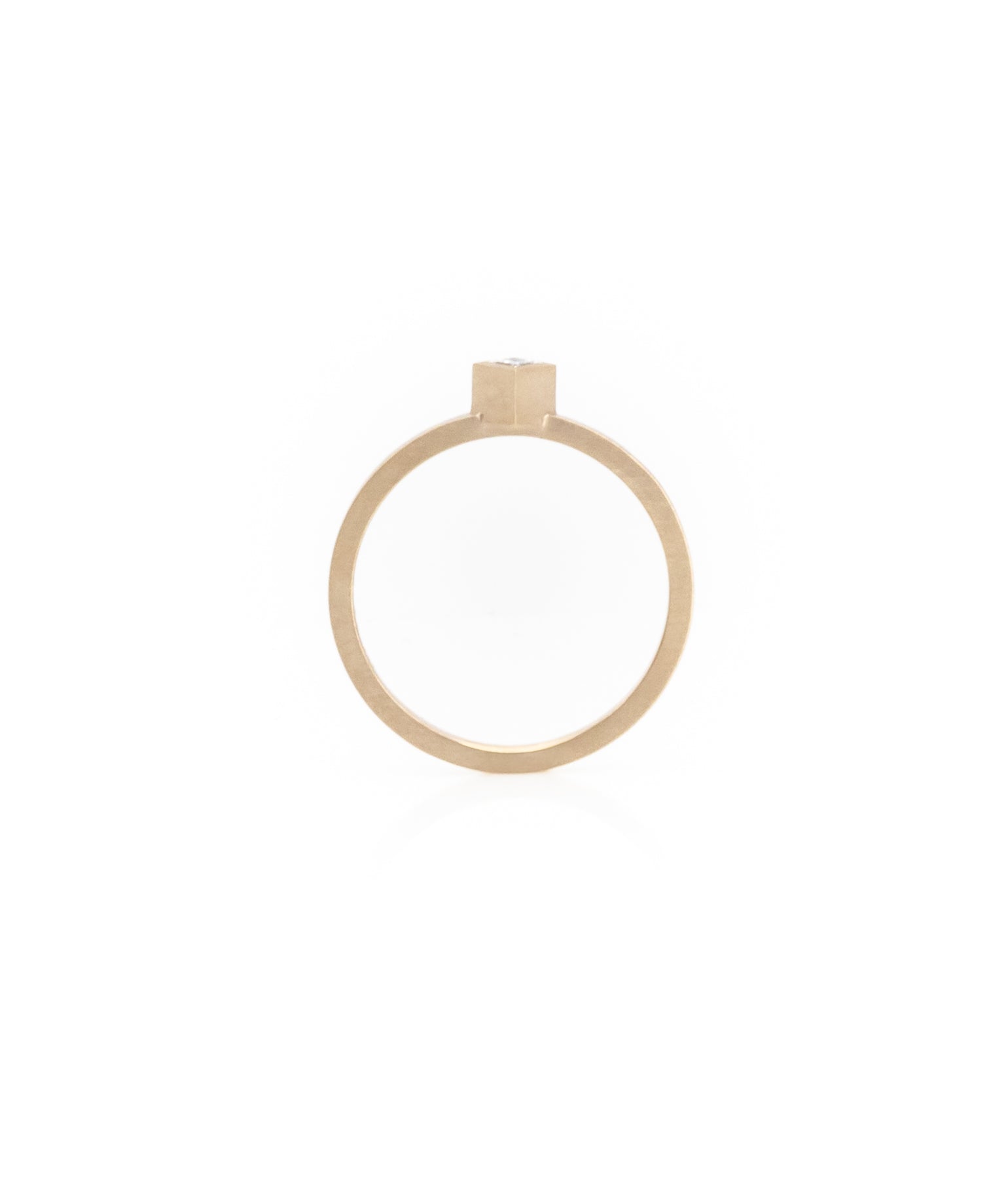 WÜRFEL DIAMANT RING 45°