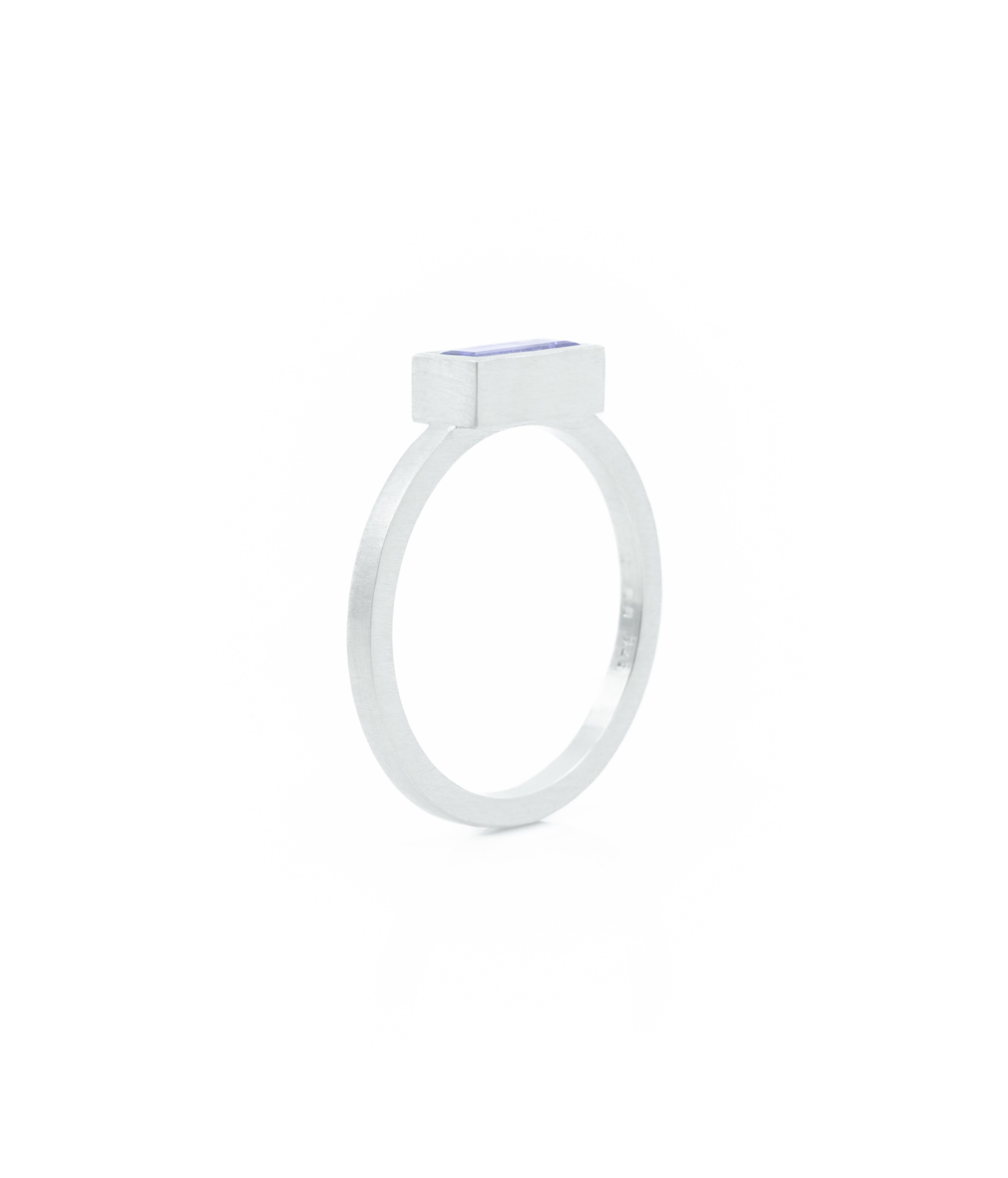 BOX RING SILBER LILA