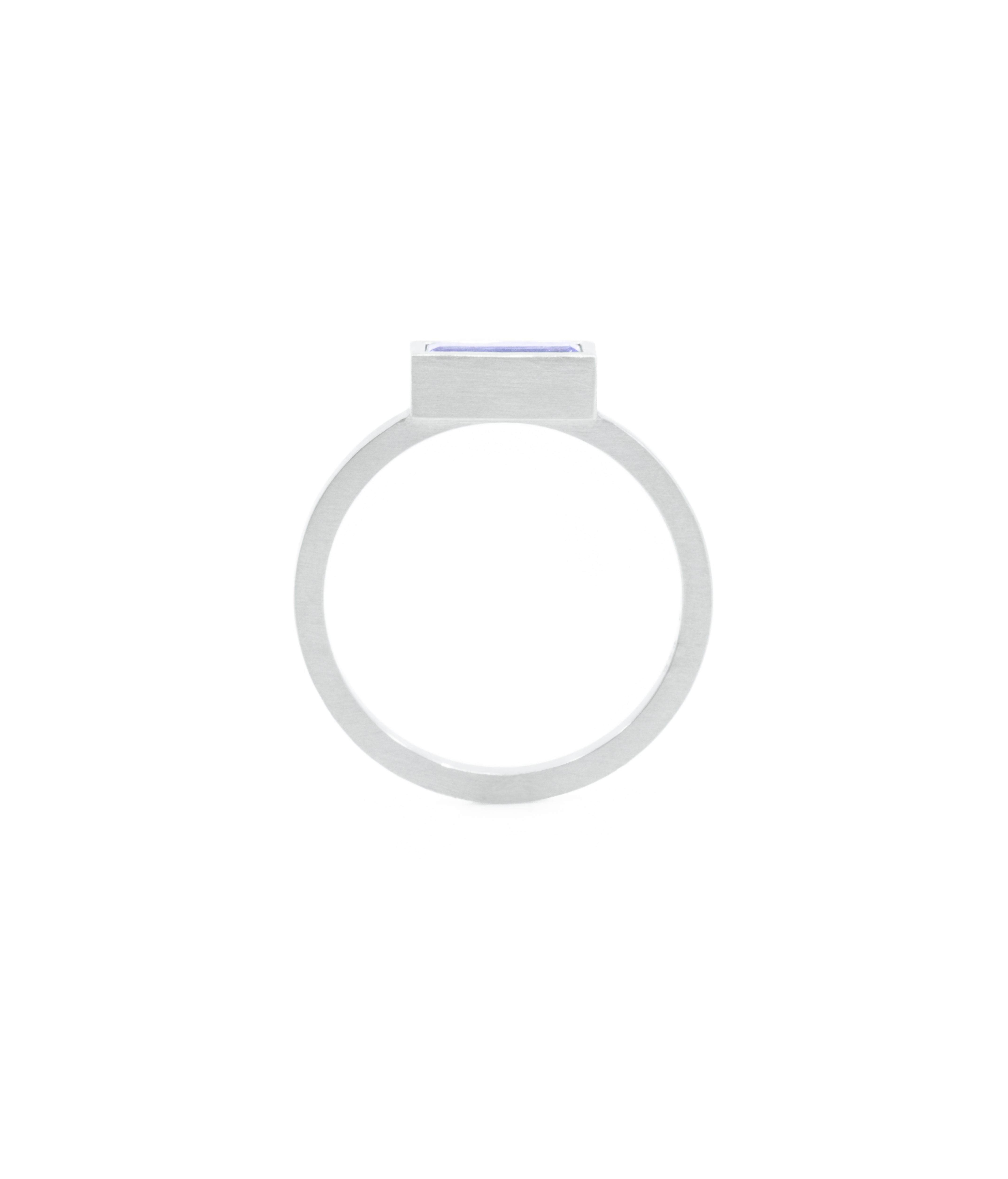 BOX RING SILBER LILA